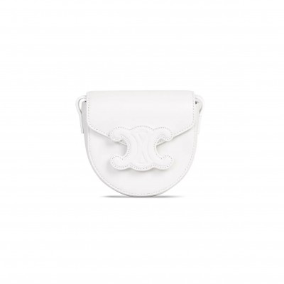 CELINE MINI CROSSBODY IN BESACE TRIOMPHE  SMOOTH COWHIDE 10J303DPQ.01BC (11*10*5cm)